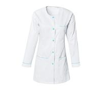 SNV Blouse médicale Femme avec Manches Longues transformables en Manches Courtes par Pressions