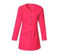 SNV Blouse médicale Femme avec Manches Longues transformables en Manches Courtes par Pressions