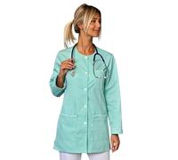 SNV Blouse médicale Femme avec Manches Longues transformables en Manches Courtes par Pressions
