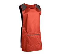 SNV Chasuble médicale femme pour entretien/nettoyage ou industrie. Chasuble de travail réglable par pattes avec 3 pressions avec 1 grande poche • hauteur du vêtement médicale 80cm (Rose, XXL)