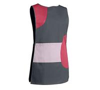 SNV Chasuble médicale femme pour entretien nettoyage. Vêtement de travail pour agent d'entretien, instituts médicaux réglable par pattes, taille S à XXL. (Gris, L)