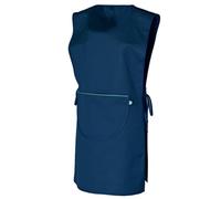 SNV Tablier chasuble Femme avec Poche Centrale, Réglable par Cordon, Coton Taille unique (Bleu marine)