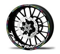 SNWDBH Autocollant De Jante De Roue De Moto pour Y&amaha Tmax T Max Tmax500 Tmax530 Tmax560 500 530 560 2010 2016 2020 2021 2022 2024 Autocollant Jantes(Couleur 2)