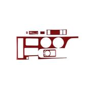 SNWDBH Autocollant De Panneau De Commande De Changement De Vitesse Central En Fibre De Carbone Pour Lexus RC300 RC350 RC200T 2015-2018 Surface décorative intérieure(Conduite à gauche rouge)