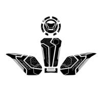 SNWDBH Autocollant De Protection De Réservoir De Moto pour Hon&da pour Hornet 750 pour Hornet CB750 CB 750 2023 2024 Autocollant De Protection De Réservoir De Carburant(Noir,X-1)