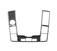 SNWDBH Autocollant Décoratif Pour Panneau De Commande Multimédia De Changement De Vitesse En Fibre De Carbone Pour A6 S6 C6 2005-2011 Surface décorative intérieure(Conduite à droite noire)
