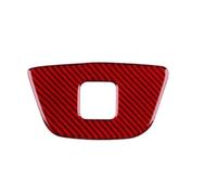 SNWDBH Autocollant D'intérieur Pour Seat Pour Ibiza 6J 2012-2014 Modèles LHD RHD Garniture Décorative Pour La Partie Inférieure Centrale Du Volant Autocollants Voiture(ROUGE,X-2)