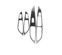 SNWDBH Autocollant D'intérieur Pour Seat Pour Leon 2013-2020 (LHD/RHD) - Habillage De Panneau De Commande De Vitres Autocollants Voiture(Noir,Conduite à gauche)