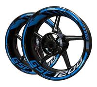 SNWDBH Autocollant Roue Moto À L'intérieur pour Suzuki GSF1200 GSF 1200 Bandit Autocollants Moyeu Jante Bande Autocollante Réfléchissante Autocollant Autocollant Jantes(Couleur 2)