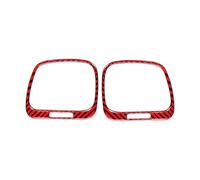 SNWDBH Autocollants D'intérieur Pour VW Pour Scirocco R (2009-2016) - Habillage Des Aérateurs Gauche Et Droit - Accessoires De Finition Autocollants Voiture(ROUGE)