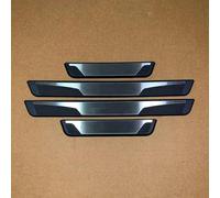 SNWDBH Autocollants Intérieurs Pour Mitsubishi Pour Triton 2023-2026 : Protections De Seuil De Porte, De Pédale Et De Protection De Bas De Caisse. Autocollants Voiture(Argent)