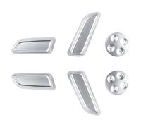 SNWDBH Autocollants Pour Bouton De Réglage De Siège De Voiture Pour Tesla Pour Modèle 3 Pour Modèle 3 2016-2022 Surface décorative intérieure(Argent)