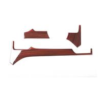 SNWDBH Autocollants Pour Panneau De Sortie D'air De Compteur De Voiture Kit Intérieur Pour Tesla Pour MODEL X S 2014 2015 2016 2017-2019 Surface décorative intérieure(ROUGE)