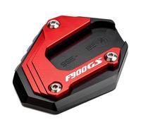 SNWDBH Coussinet De Béquille Latérale pour Moto pour B&MW F900GS ADV F 900 GS Adventure F 900GS ADV 2024 2025 Coussinet D'extension D'agrandissement Agrandisseur de béquille(Rouge)