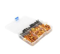 SNWDBH Écrous de Boulon Boulons De Carénage De Moto pour Y&amaha Tmax 500 TMAX 530 2001-2018 2019 Vis Clips De Fixation Vis Kit De Boulons De Fixation Fixations(Or)