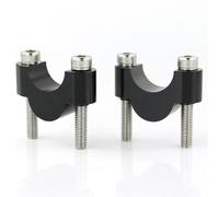 SNWDBH Rehausseurs De Guidon De Moto pour K&awasaki Z900RS Z1000 28 Mm 1 1/8" - Adaptateur D'extension De Clip De Rehausseur De Guidon - Rallonge(Noir 20 mm)