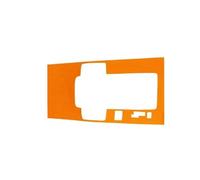 SNWDBH Sticker Intérieur Pour Mazda 3 Pour Axela BP 2019-2025 - Garniture Pour Levier De Vitesses Automatique Avec Bouton Sport Autocollants Voiture(Orange,Conduite à droite)