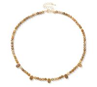 snxjaidszx Collier de perles vertes de 4 mm en pierre naturelle en forme de goutte d'eau - Collier ras du cou pour homme et femme - Améthyste - Oeil de tigre, Pierre Cuir