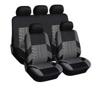 SNXLW 5 Places Universel Voiture Ensembles Housses Siège pour Renault Clio/Clio R.S. V IV III II I B7/BF/BH/KH/BR/CR/SB/SR 1990-2025 Housses Siege Avant Arrière Auto Accessori,Grey