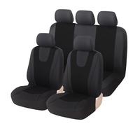 SNXLW 5 Places Universel Voiture Ensembles Housses Siège pour Seat Ateca 5F 2016 2017 2018 2019 2020 2021 2022 2023 2024 Housses Siege Avant Arrière Auto Accessori,Black
