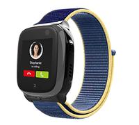 Snyeest Bracelet Compatibles avec Xplora X5 / XGO 2, Xplora Kids Smartwatch Fermeture Respirantes Réglable Confortables Tressé Bracelet de Rechange pour X5 Play / XGO2,Bleu Jaune
