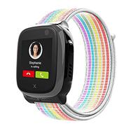 Snyeest Bracelet Compatibles avec Xplora X5 / XGO 2, Xplora Kids Smartwatch Fermeture Respirantes Réglable Confortables Tressé Bracelet de Rechange pour X5 Play / XGO2,Arc-en-ciel