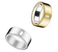 Snyeest Compatible avec Oura Ring 4/Gen 3 - Coque de protection en TPU robuste pour entraînement de gym pour homme et femme - Taille 7 - Argent + or (ne convient pas pour Ring 4 - Céramique)