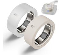 Snyeest Coque compatible avec Oura Ring 4/Ring 4 en céramique/bague Gen 3, coque de protection en silicone anti-rayures élastique pour femme et homme - Transparente + lumière étoilée - S pour 4/5/6/7