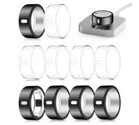 Snyeest Lot de 10 coques compatibles avec Oura Ring 4/Gen 3 Heritage/Gen 3 Horizon (non compatible avec Oura 4 Ceramic), charge directe, protecteur de doigt élastique en TPU robuste pour entraînement