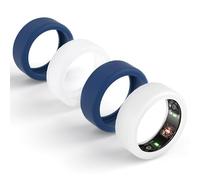 Snyeest Lot de 4 protections compatibles avec Oura Ring 4/Gen 4 Ceramic/Ring Gen 3/ULTRAHUMAN Ring Air, coque en silicone pour homme et femme (transparent x 2 + bleu, taille M pour 11/12/13/14/15)