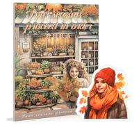 Snylcce 20 feuilles d'autocollants PET - Accessoires de journaling vintage pour journaux créatifs - Thèmes saisonniers d'automne prédécoupés