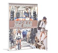 Snylcce Accessoires scrapbooking Thème fille sportive - 20 feuilles d'autocollants PET