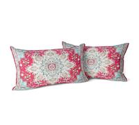Snylcce Housse de Coussin 30x50cm Boho Ethnique Taie d'oreiller Lot de 2 Moderne Housses Coussins Mandala Motif Floral Taie Oreiller Boheme Décoratif pour Chambre Blond