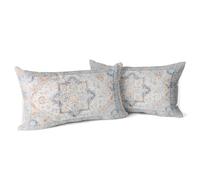Snylcce Lot de 2 Housses de Coussin Boho, Motif Antique et Vintage de Coquillages, Motif Double Face - 30x50 cm Housses de Coussin moelleuses pour canapé de Jardin, canapé, lit