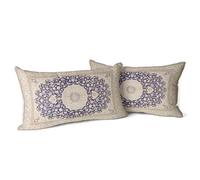 Snylcce Lot de 2 Housses de Coussin Boho Wheat Color Antique et Vintage Housses de Coussin en 30x50 cm Doux pour canapé de Jardin, canapé, lit - Taies d'oreiller décoratives 12x20 Pouces