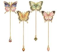 Snylcce Marque-pages Papillons rétro (Lot de 4) - Design original pour amateurs de livres