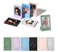 SNZ Lot de 6 Cadre Photo, Petit Cadre Photo pour Recharge Fujifilm Instax Mini, Recharge Polaroid Instax Mini - 9,2 x 6,1 cm - Jolis Cadres Photo pour Enfants - Cadre Photo Vertical pour Photos