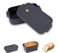 SNZ Moule à pain - Plat à four avec couvercle - Moule à petits pains - Moule à pain et moules à pain - Acier - Boîte à pain - Cocotte pour la cuisson du pain