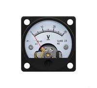 SO-45 Ampèremètre analogique CC à montage sur panneau Jauge carrée 47 mm pour testeur de réglage Boîtier ignifuge Circuit électrique Instrument de tableau de bord industriel (DC20 V)