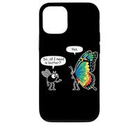 So All I Need is Butter? Fly and Butterfly Funny Insect Meme Coque pour iPhone 12/12 Pro