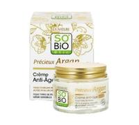SOBIOETIC CREMA DE DIA ANTIEDAD hialuronico-argan - peut servir de soin de jour comme de nuit, crème visage confortable pour une peau douce et apaisée, contenance 50 ml et devient un allié fiable dans