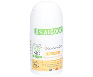 SO BIO ETIC Déo Soin 24h Nutrition + Beurre de Karité Bio Roll-On 50 ml