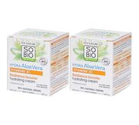 SO BIO ETIC Hydra AloeVera Crème Hydratante Booster d'Eclat 2x50 ml