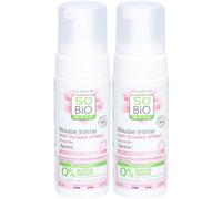 SO BIO ETIC Mousse Intime Mauve Bio Mousse(S) 2x150 ml