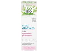 SO BIO ETIC - Soin Hydratant Multi-Protection 5 en 1, Texture Apaisante À L’Aloe Vera Bio, 50 mL - Lot De 2