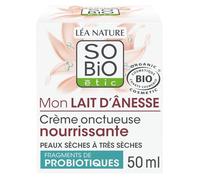 SO BIO ETIC - Soin Visage Ultra-Nourrissant pour Peaux Très Sèches, Texture Onctueuse au Lait d’Ânesse Bio (50 mL) - Le lot de 2