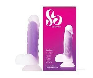 So Divine - Glorious Real Skin Feel Purple Dildo