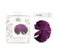 So Eco Hair Nourish & Protect Set - Hair Oil Applicator & Double Layer Satin Bonnet, Overnight Care Duo for Scalp Treatment, Moisture Support & Hair Protection, Vegan Friendly