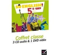 So English! - Anglais 5e Éd. 2017 - Coffret CD / DVD classe Evelyne Ledru-Germain (Auteur), Célia Dagois (Auteur), Florence De France de Tersant (Auteur), Elisabeth Jardon (Auteur), Sylviane Rougier (