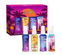 So…? Escapes Coffret cadeau pour femme, avec Ibiza Dream, Bali Breeze, Mykonos Nights & Hawaiian Miel, lot de 4 vaporisateurs de parfum (4 x 50 ml)